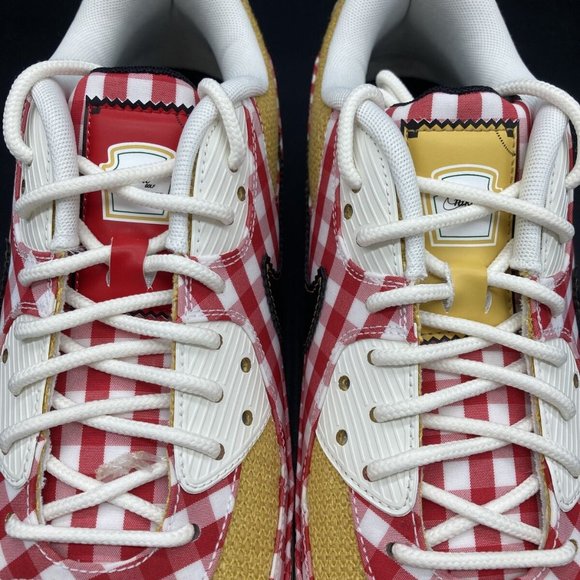 Nike Air Max 90 Golf Shoes NRG Picnic Red Sail Gold Size 11.5 DH5244-600 NEW - Picture 6 of 9